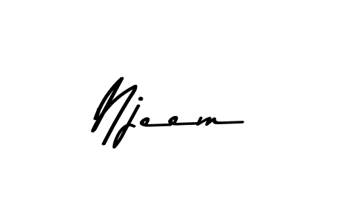 Also You can easily find your signature by using the search form. We will create Njeem name handwritten signature images for you free of cost using Asem Kandis PERSONAL USE sign style. Njeem signature style 9 images and pictures png