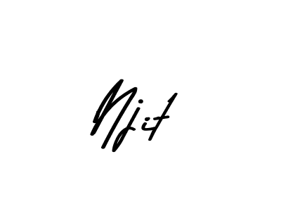 How to make Njit name signature. Use Asem Kandis PERSONAL USE style for creating short signs online. This is the latest handwritten sign. Njit signature style 9 images and pictures png