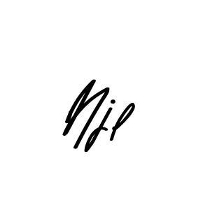 Design your own signature with our free online signature maker. With this signature software, you can create a handwritten (Asem Kandis PERSONAL USE) signature for name Njl. Njl signature style 9 images and pictures png