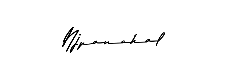 Make a beautiful signature design for name Njpanchal. With this signature (Asem Kandis PERSONAL USE) style, you can create a handwritten signature for free. Njpanchal signature style 9 images and pictures png