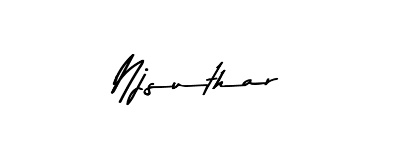 Design your own signature with our free online signature maker. With this signature software, you can create a handwritten (Asem Kandis PERSONAL USE) signature for name Njsuthar. Njsuthar signature style 9 images and pictures png