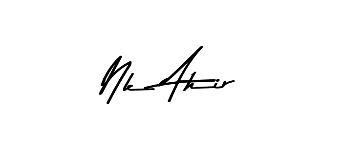 How to make Nk Ahir signature? Asem Kandis PERSONAL USE is a professional autograph style. Create handwritten signature for Nk Ahir name. Nk Ahir signature style 9 images and pictures png