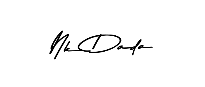 Asem Kandis PERSONAL USE is a professional signature style that is perfect for those who want to add a touch of class to their signature. It is also a great choice for those who want to make their signature more unique. Get Nk Dada name to fancy signature for free. Nk Dada signature style 9 images and pictures png