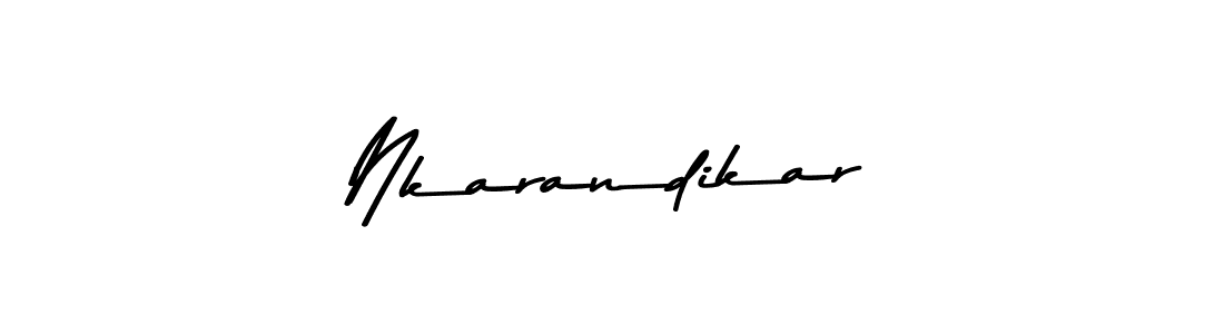 Design your own signature with our free online signature maker. With this signature software, you can create a handwritten (Asem Kandis PERSONAL USE) signature for name Nkarandikar. Nkarandikar signature style 9 images and pictures png