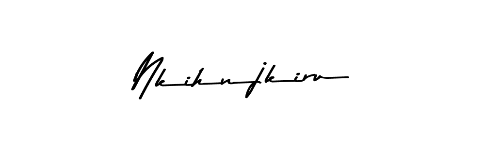 Use a signature maker to create a handwritten signature online. With this signature software, you can design (Asem Kandis PERSONAL USE) your own signature for name Nkihnjkiru. Nkihnjkiru signature style 9 images and pictures png