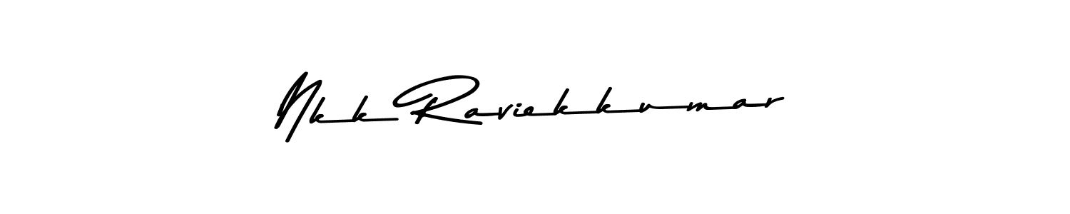 Use a signature maker to create a handwritten signature online. With this signature software, you can design (Asem Kandis PERSONAL USE) your own signature for name Nkk Raviekkumar. Nkk Raviekkumar signature style 9 images and pictures png