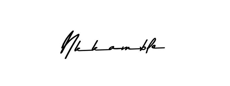 How to make Nkkamble signature? Asem Kandis PERSONAL USE is a professional autograph style. Create handwritten signature for Nkkamble name. Nkkamble signature style 9 images and pictures png