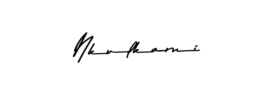 Make a beautiful signature design for name Nkulkarni. With this signature (Asem Kandis PERSONAL USE) style, you can create a handwritten signature for free. Nkulkarni signature style 9 images and pictures png