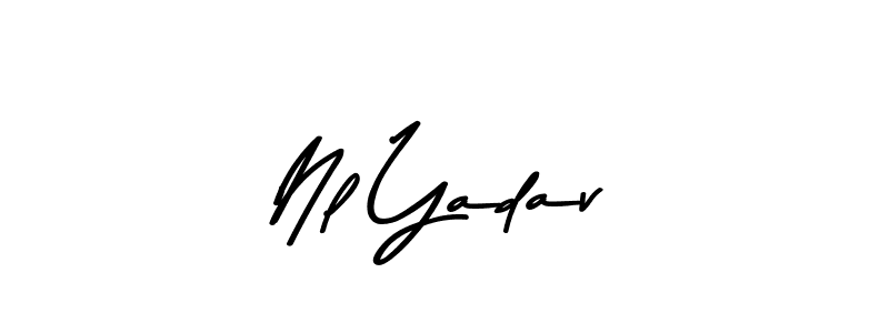 How to make Nl Yadav signature? Asem Kandis PERSONAL USE is a professional autograph style. Create handwritten signature for Nl Yadav name. Nl Yadav signature style 9 images and pictures png