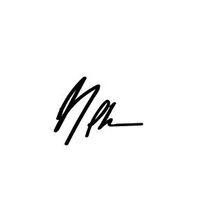 Use a signature maker to create a handwritten signature online. With this signature software, you can design (Asem Kandis PERSONAL USE) your own signature for name Nlh. Nlh signature style 9 images and pictures png