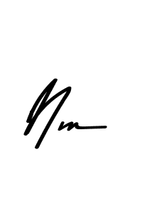 This is the best signature style for the Nm name. Also you like these signature font (Asem Kandis PERSONAL USE). Mix name signature. Nm signature style 9 images and pictures png