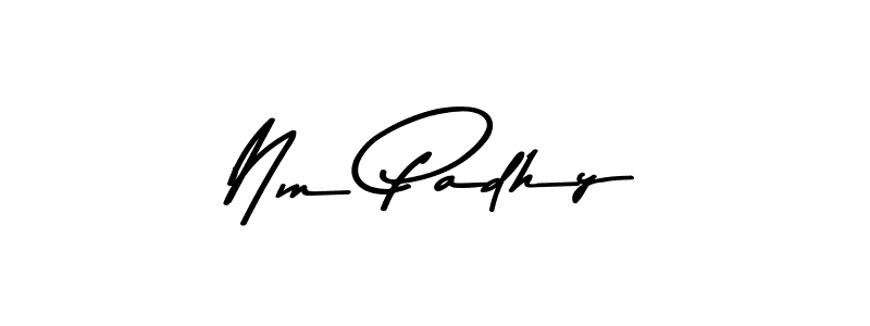 Nm Padhy stylish signature style. Best Handwritten Sign (Asem Kandis PERSONAL USE) for my name. Handwritten Signature Collection Ideas for my name Nm Padhy. Nm Padhy signature style 9 images and pictures png