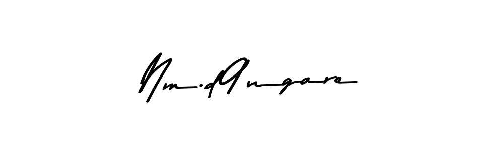 Create a beautiful signature design for name Nm.d9ngare. With this signature (Asem Kandis PERSONAL USE) fonts, you can make a handwritten signature for free. Nm.d9ngare signature style 9 images and pictures png