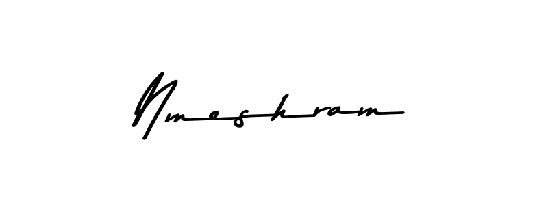 Use a signature maker to create a handwritten signature online. With this signature software, you can design (Asem Kandis PERSONAL USE) your own signature for name Nmeshram. Nmeshram signature style 9 images and pictures png