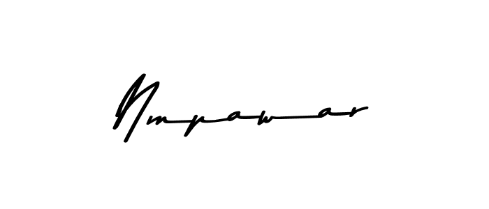 Make a beautiful signature design for name Nmpawar. With this signature (Asem Kandis PERSONAL USE) style, you can create a handwritten signature for free. Nmpawar signature style 9 images and pictures png