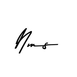 Make a beautiful signature design for name Nms. Use this online signature maker to create a handwritten signature for free. Nms signature style 9 images and pictures png