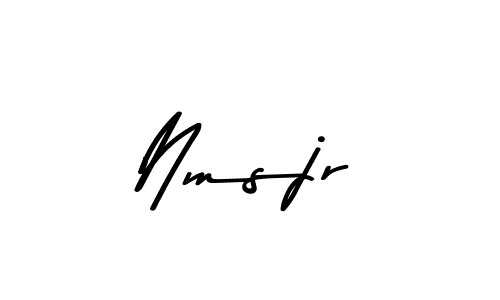 Make a beautiful signature design for name Nmsjr. With this signature (Asem Kandis PERSONAL USE) style, you can create a handwritten signature for free. Nmsjr signature style 9 images and pictures png