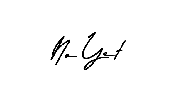 Make a beautiful signature design for name No Yet. With this signature (Asem Kandis PERSONAL USE) style, you can create a handwritten signature for free. No Yet signature style 9 images and pictures png