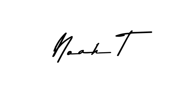 Make a beautiful signature design for name Noah T. With this signature (Asem Kandis PERSONAL USE) style, you can create a handwritten signature for free. Noah T signature style 9 images and pictures png