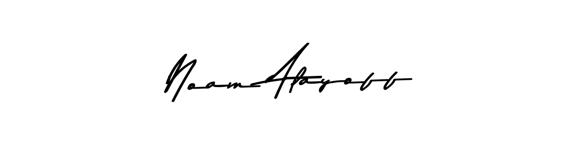 The best way (Asem Kandis PERSONAL USE) to make a short signature is to pick only two or three words in your name. The name Noam Alayoff include a total of six letters. For converting this name. Noam Alayoff signature style 9 images and pictures png