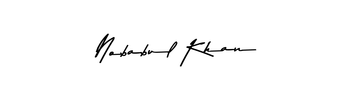 Asem Kandis PERSONAL USE is a professional signature style that is perfect for those who want to add a touch of class to their signature. It is also a great choice for those who want to make their signature more unique. Get Nobabul Khan name to fancy signature for free. Nobabul Khan signature style 9 images and pictures png
