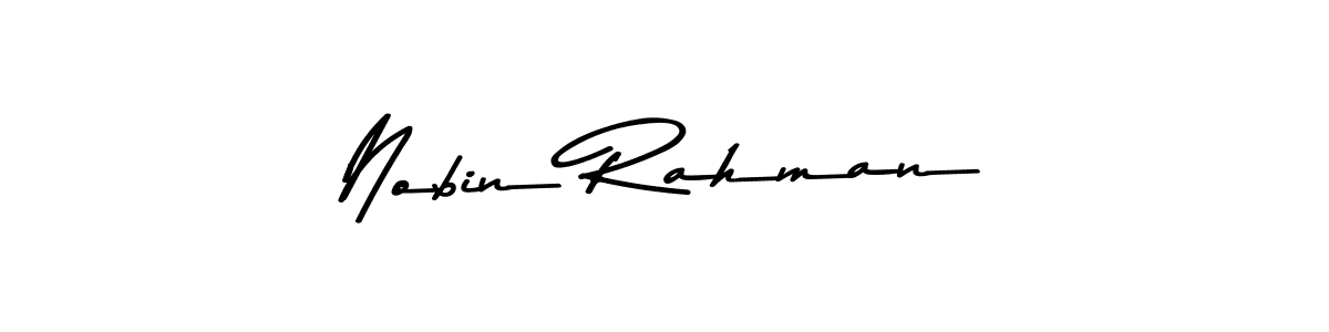 Make a short Nobin Rahman signature style. Manage your documents anywhere anytime using Asem Kandis PERSONAL USE. Create and add eSignatures, submit forms, share and send files easily. Nobin Rahman signature style 9 images and pictures png