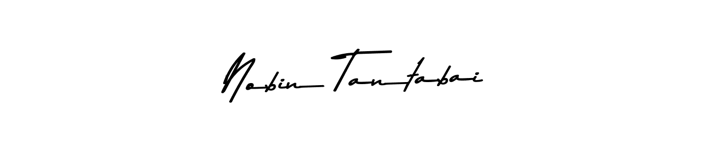 Similarly Asem Kandis PERSONAL USE is the best handwritten signature design. Signature creator online .You can use it as an online autograph creator for name Nobin Tantabai. Nobin Tantabai signature style 9 images and pictures png