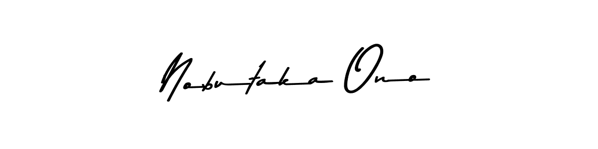 Design your own signature with our free online signature maker. With this signature software, you can create a handwritten (Asem Kandis PERSONAL USE) signature for name Nobutaka Ono. Nobutaka Ono signature style 9 images and pictures png