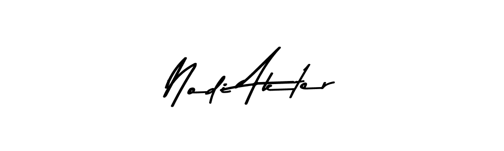 Use a signature maker to create a handwritten signature online. With this signature software, you can design (Asem Kandis PERSONAL USE) your own signature for name Nodi Akter. Nodi Akter signature style 9 images and pictures png