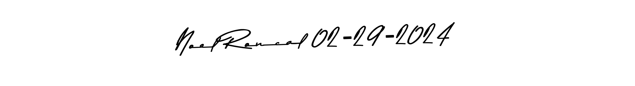 You should practise on your own different ways (Asem Kandis PERSONAL USE) to write your name (Noel Roncal 02-29-2024) in signature. don't let someone else do it for you. Noel Roncal 02-29-2024 signature style 9 images and pictures png