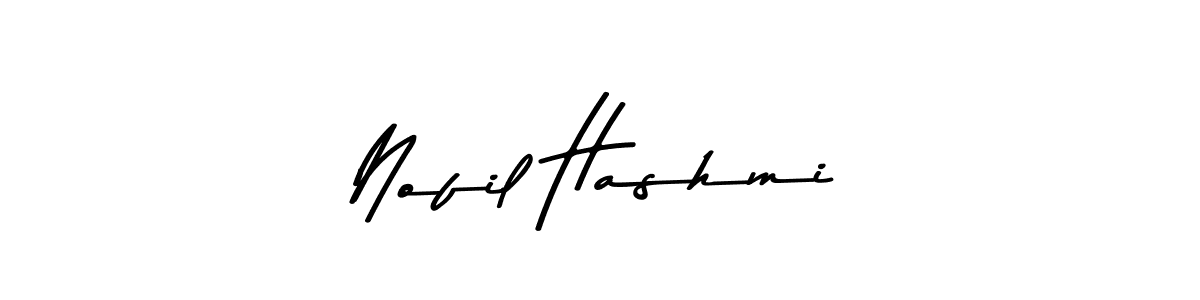 Also You can easily find your signature by using the search form. We will create Nofil Hashmi name handwritten signature images for you free of cost using Asem Kandis PERSONAL USE sign style. Nofil Hashmi signature style 9 images and pictures png