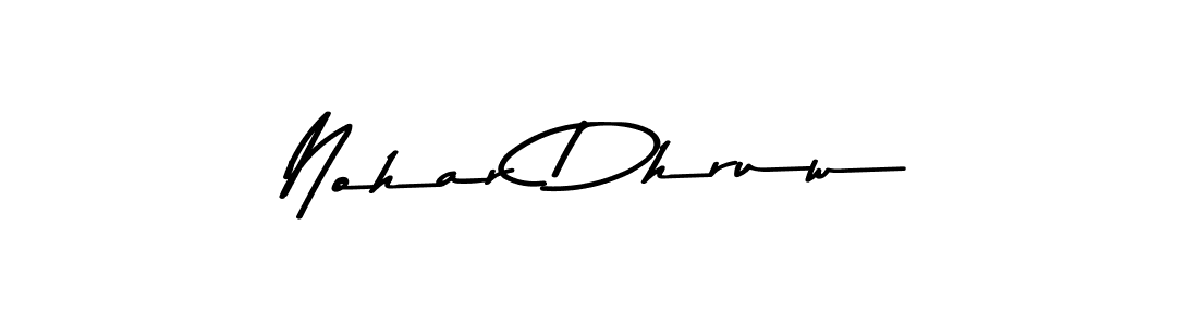 Similarly Asem Kandis PERSONAL USE is the best handwritten signature design. Signature creator online .You can use it as an online autograph creator for name Nohar Dhruw. Nohar Dhruw signature style 9 images and pictures png