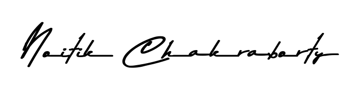 Master the art of signing with Noitik Chakraborty written in fluent Asem Kandis PERSONAL USE script. A great template to practice and refine your handwriting. Noitik Chakraborty signature style 9 images and pictures png