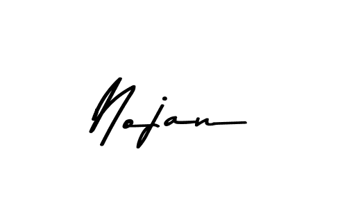 Use a signature maker to create a handwritten signature online. With this signature software, you can design (Asem Kandis PERSONAL USE) your own signature for name Nojan. Nojan signature style 9 images and pictures png