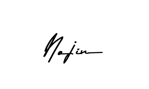 Nojin stylish signature style. Best Handwritten Sign (Asem Kandis PERSONAL USE) for my name. Handwritten Signature Collection Ideas for my name Nojin. Nojin signature style 9 images and pictures png