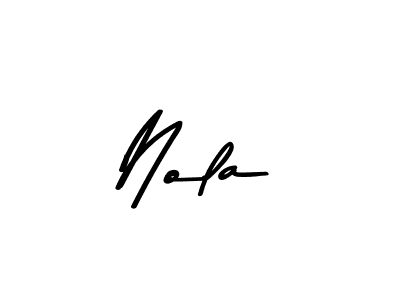 You should practise on your own different ways (Asem Kandis PERSONAL USE) to write your name (Nola) in signature. don't let someone else do it for you. Nola signature style 9 images and pictures png