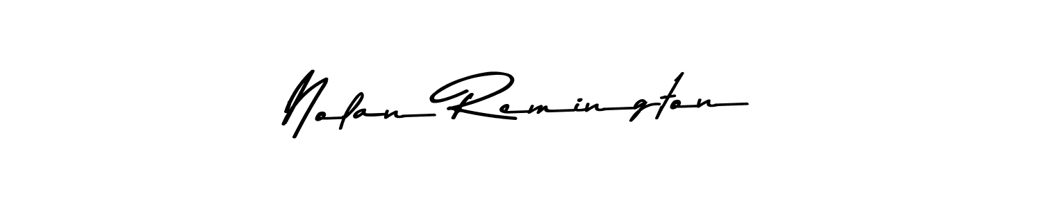 Nolan Remington stylish signature style. Best Handwritten Sign (Asem Kandis PERSONAL USE) for my name. Handwritten Signature Collection Ideas for my name Nolan Remington. Nolan Remington signature style 9 images and pictures png