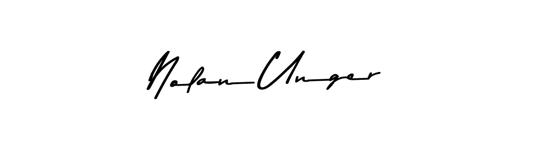 How to make Nolan Unger name signature. Use Asem Kandis PERSONAL USE style for creating short signs online. This is the latest handwritten sign. Nolan Unger signature style 9 images and pictures png