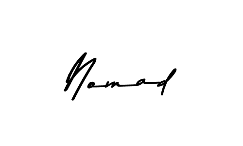 You should practise on your own different ways (Asem Kandis PERSONAL USE) to write your name (Nomad) in signature. don't let someone else do it for you. Nomad signature style 9 images and pictures png