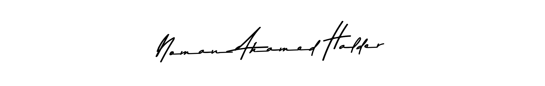 if you are searching for the best signature style for your name Noman Ahamed Halder. so please give up your signature search. here we have designed multiple signature styles  using Asem Kandis PERSONAL USE. Noman Ahamed Halder signature style 9 images and pictures png