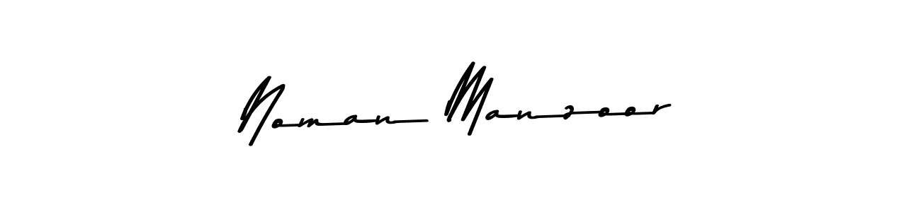 Create a beautiful signature design for name Noman Manzoor. With this signature (Asem Kandis PERSONAL USE) fonts, you can make a handwritten signature for free. Noman Manzoor signature style 9 images and pictures png