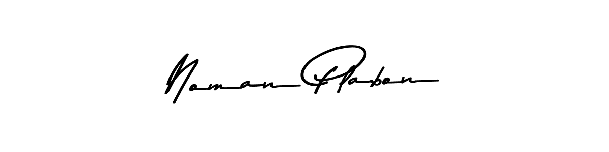 Create a beautiful signature design for name Noman Plabon. With this signature (Asem Kandis PERSONAL USE) fonts, you can make a handwritten signature for free. Noman Plabon signature style 9 images and pictures png