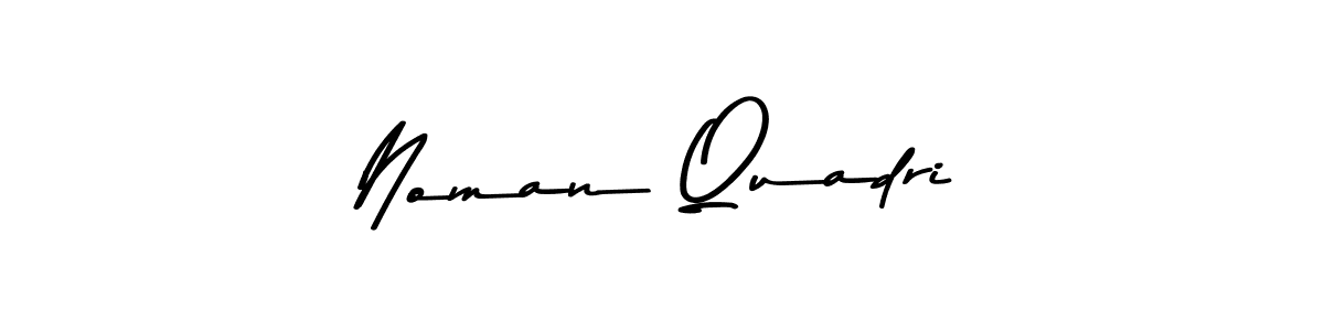 How to make Noman Quadri name signature. Use Asem Kandis PERSONAL USE style for creating short signs online. This is the latest handwritten sign. Noman Quadri signature style 9 images and pictures png