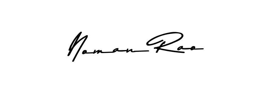 Design your own signature with our free online signature maker. With this signature software, you can create a handwritten (Asem Kandis PERSONAL USE) signature for name Noman Rao. Noman Rao signature style 9 images and pictures png