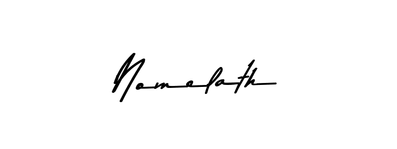 Make a beautiful signature design for name Nomelath. With this signature (Asem Kandis PERSONAL USE) style, you can create a handwritten signature for free. Nomelath signature style 9 images and pictures png