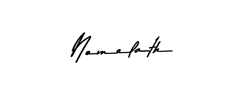 Make a beautiful signature design for name Nomelath. With this signature (Asem Kandis PERSONAL USE) style, you can create a handwritten signature for free. Nomelath signature style 9 images and pictures png