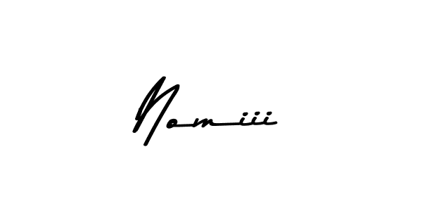 Also You can easily find your signature by using the search form. We will create Nomiii name handwritten signature images for you free of cost using Asem Kandis PERSONAL USE sign style. Nomiii signature style 9 images and pictures png