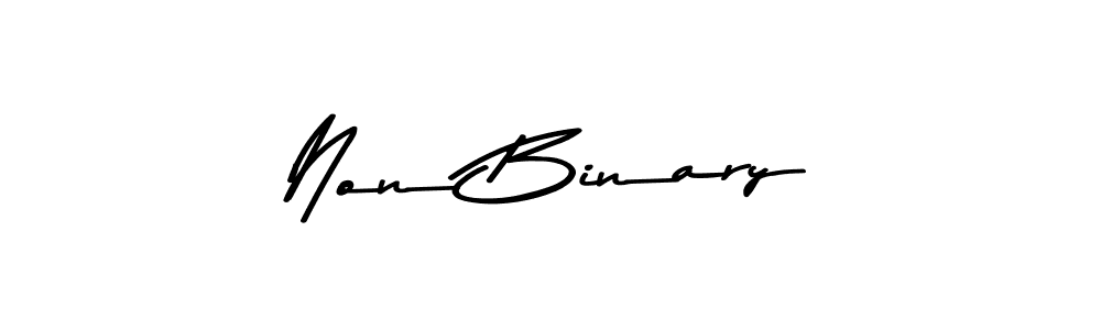 Create a beautiful signature design for name Non Binary. With this signature (Asem Kandis PERSONAL USE) fonts, you can make a handwritten signature for free. Non Binary signature style 9 images and pictures png