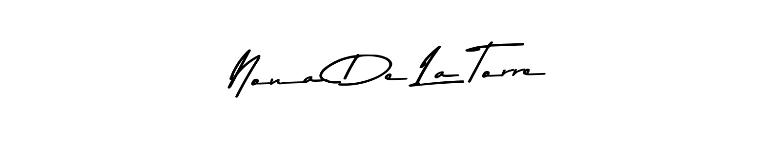 You should practise on your own different ways (Asem Kandis PERSONAL USE) to write your name (Nona De La Torre) in signature. don't let someone else do it for you. Nona De La Torre signature style 9 images and pictures png