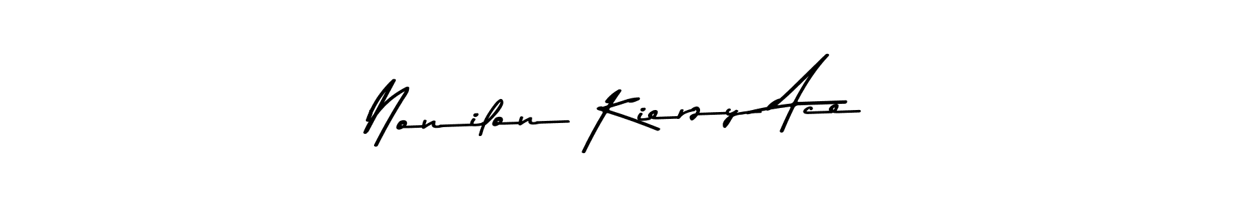 You should practise on your own different ways (Asem Kandis PERSONAL USE) to write your name (Nonilon Kierzy Ace) in signature. don't let someone else do it for you. Nonilon Kierzy Ace signature style 9 images and pictures png